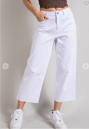 Straight Leg Cropped Pant