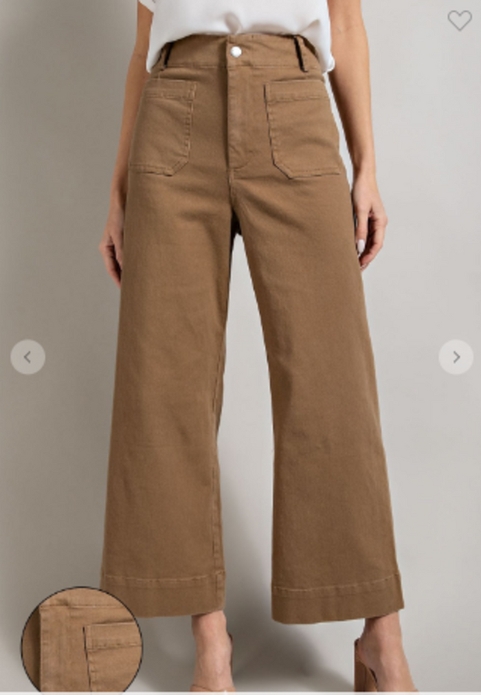 Soft Wash Wide Leg Pant Coco